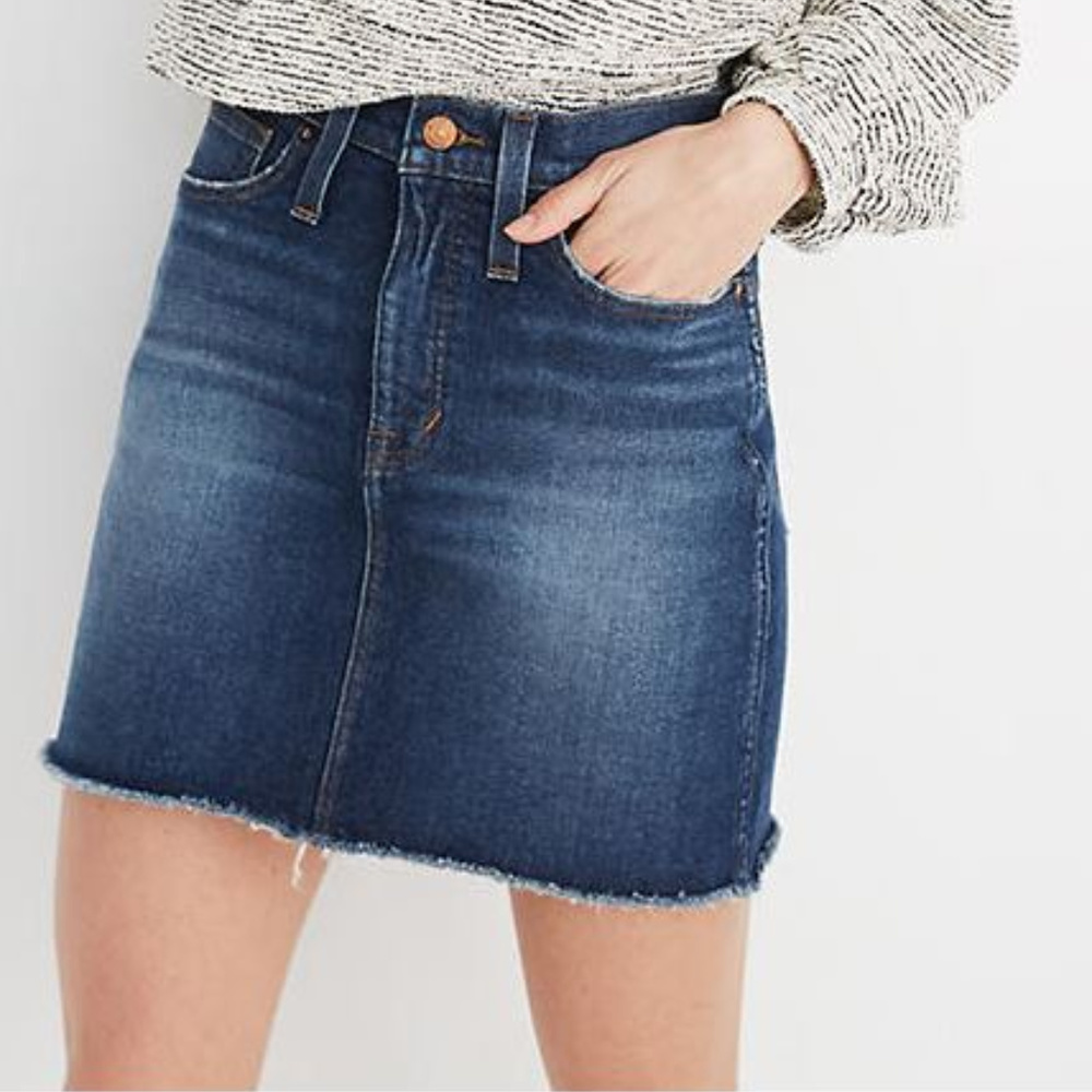 Madewell  Stretch Denim High-Waist Straigh…